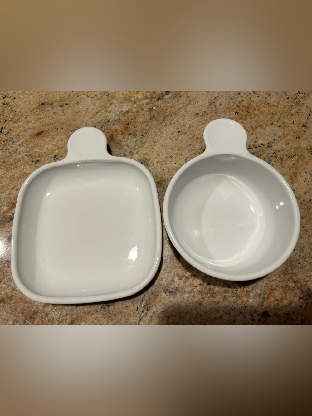 Corningware White Coupe P-185-B “Snack-It”Plate & “Grab It” Bowl 15oz P-150-B
